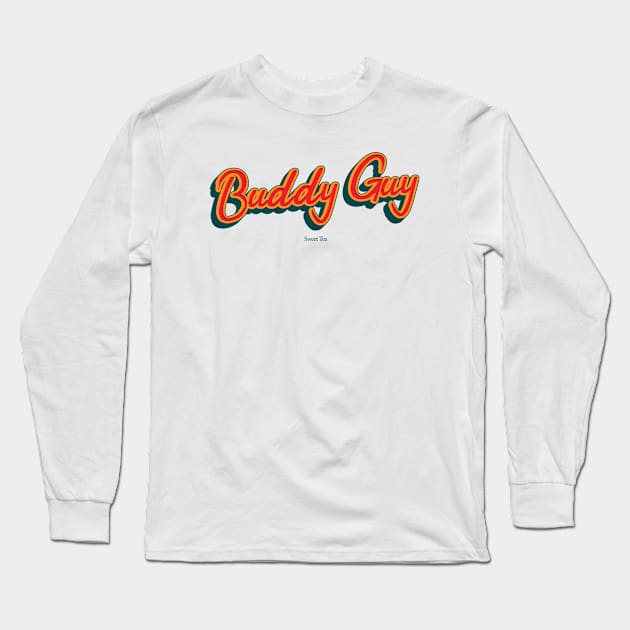 Buddy Guy Long Sleeve T-Shirt by PowelCastStudio